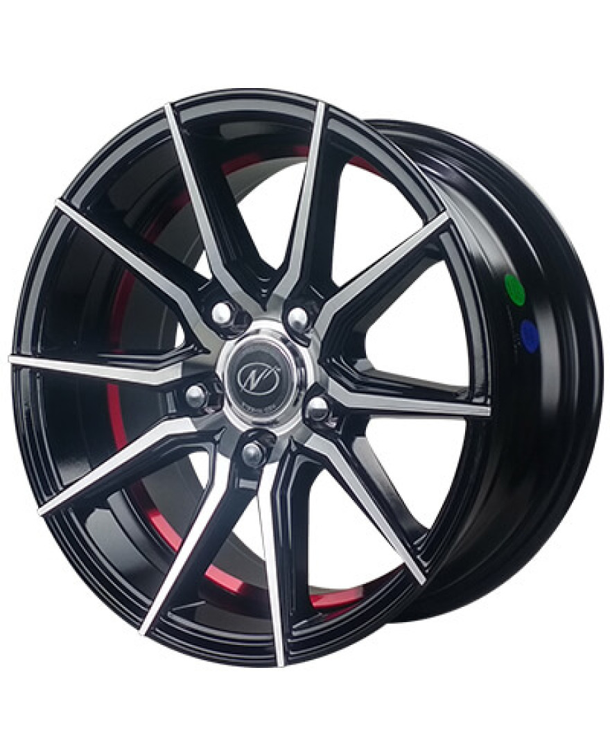 Drive in Black Machined finish. The Size of alloy wheel is 17x8 inch and the PCD is 5x114.3(SET OF 4)